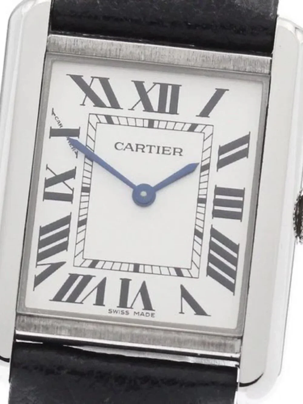 CARTIER Tank solo SM WSTA0030 Silver Dial Quartz Ladies Watch_958811